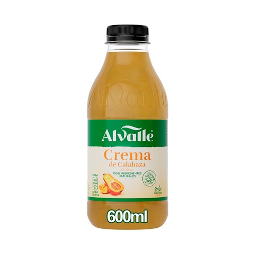 ALVALLE Crema de calabaza con AOVE e ingredientes 100% naturales 600 ml.