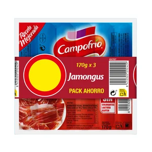 CAMPOFRIO Salchichas jamongus 170g X 3.
