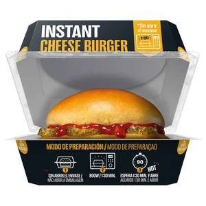 BROOKLYN TOWN Instant Cheese burger con un 92% carne de vacuno 210 g.