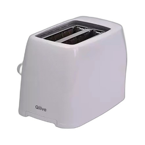 Tostador QILIVE Q5430, color blanco, 2 ranuras cortas, 6 niveles de tostado, 650W.
