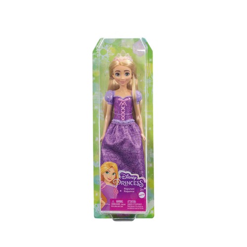 DISNEY Princess Rapunzel Muñeca princesa película Enredados, juguete +3 años (MATTEL HLW03)