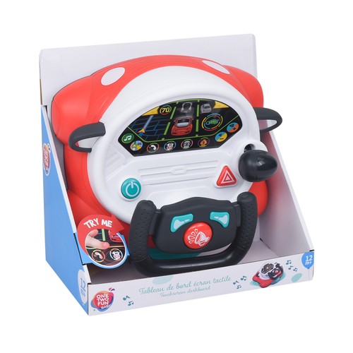 Tablero de Conducción Táctil con sonidos, donduce tu primer coche +12 Meses ONE, TWO FUN Baby