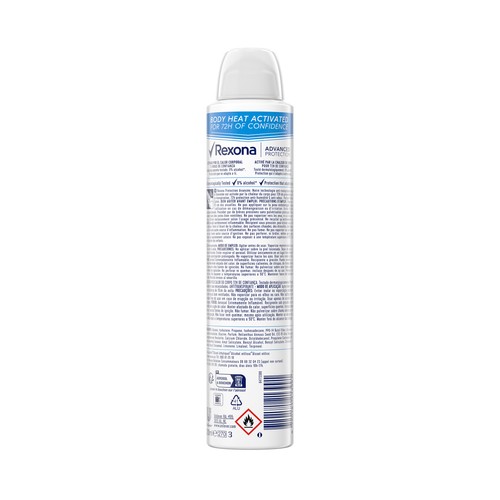 REXONA Cotton dry Desodorante spray para mujer con efecto sensación seca 200 ml.