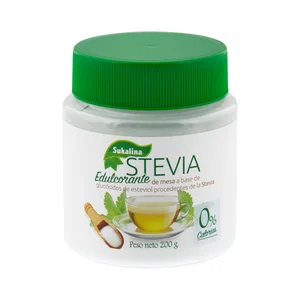 SUKALIA Stevia edulcorante en polvo, 200 g.