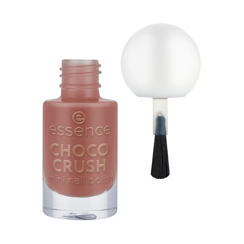 ESSENCE tono 17 marrón chocolate intenso Mini esmalte de uñas con aroma a chocolate.
