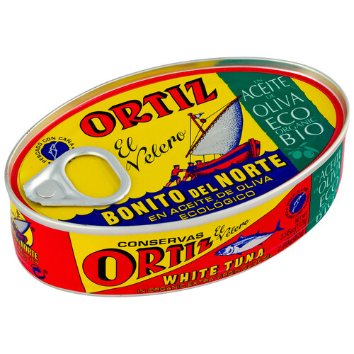 Bonito del Norte en aceite de oliva ecológico ORTIZ 112 g.