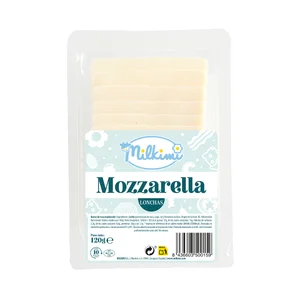 MILKIMI Lonchas de queso mozzarella 120 g.