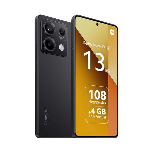 XIAOMI Redmi Note 13 5G negro, 256GB + 8GB Ram, móvil 16,9cm (6,67").