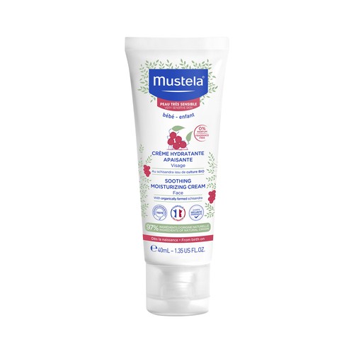 MUSTELA Crema facial hidratante para pieles muy sensibles MUSTELA 40 ml.
