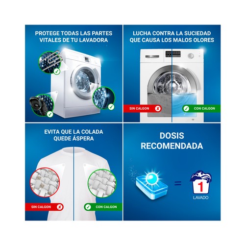 CALGON Descalcificador en pastillas 15 uds.