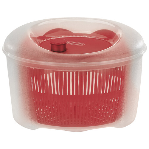 Centrifugadora de ensalada, 24cm. de diámetro, color rojo, TONTARELLI.
