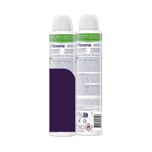 REXONA Advanced protection aloe vera scent Desodorante en spray para mujer con aloe vera 2 x 200 ml.