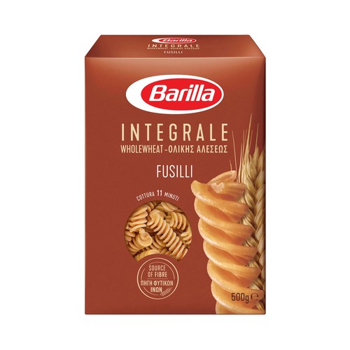 BARILLA Pasta Integral Fusili (Helices) BARILLA 500 g.