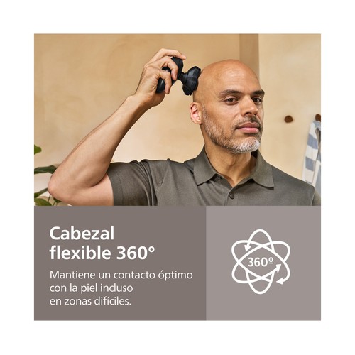 Afeitadora cabeza PHILIPS Head Shaver Pro 5000 HS5980/15, cuchillas Comfortcut, cabezales flexible 360º.