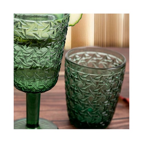 Vaso de vidrio 30cl color verde, Ágata BIDASOA