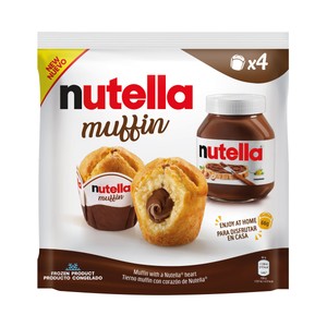 Muffin (magdalena) congelado con corazón de nutella 4 uds.
