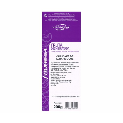 FRUMESA Orejones de albaricoque 200 g.