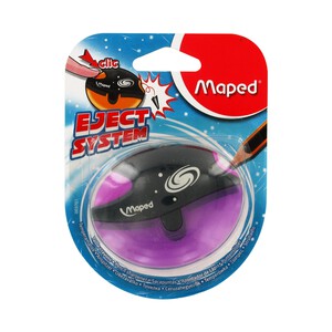 Imagen de Sacapuntas con cuerpo de plástico, que expulsa la mina rota MAPED Galactic.