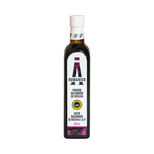 ROMANICO Vinagre balsámico de módena botella de 500 ml.