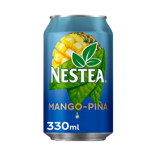 NESTEA Bebida de té con mango y piña lata de 33 centilitros