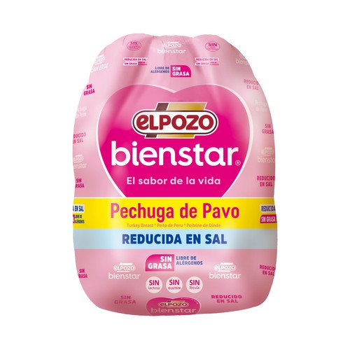 EL POZO Bienstar Pechuga de pavo cocida reducida en sal
