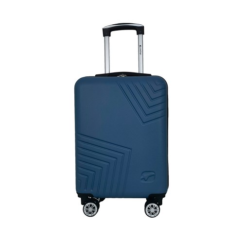 Maleta grande tipo trolley AIRPORT de 75cm, 8 ruedas, color azul.