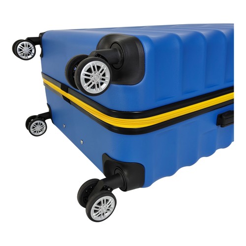 Maleta cabina tipo trolley talla S Rígida, 8 ruedas con cierre Linear azul. AIRPORT