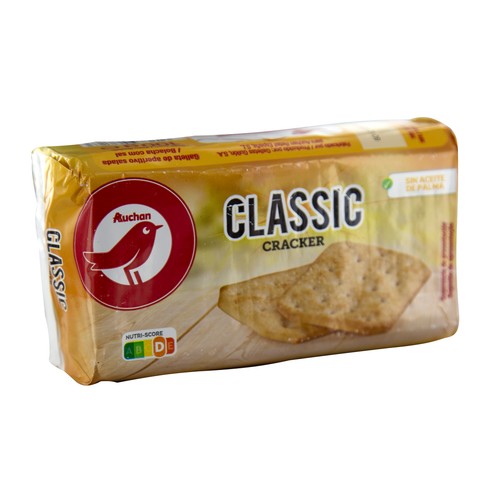 Galletas saladas,, crackers PRODUCTO ALCAMPO paquete de 100 g.