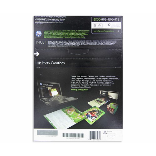 Papel fotográfico HP Semy Glossy (Q2510A), A4, 170g, 100 hojas.