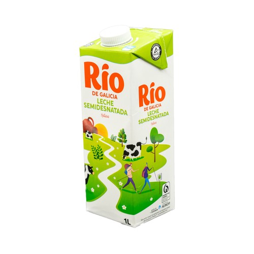 RÍO Natura Leche semidesnatada de vaca de origen español 1 l.