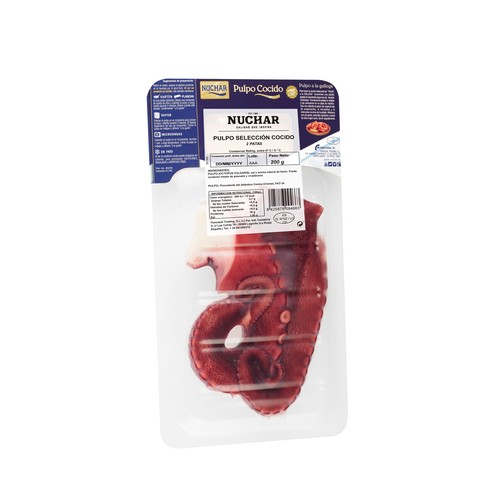 NUCHAR Patas cocidas de pulpo NUCHAR 200 g.