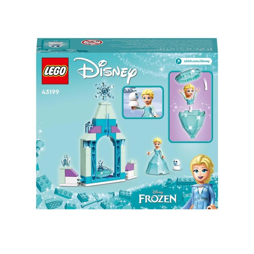 Patio del Castillo de Elsa con 53 piezas, LEGO DISNEY 43199.