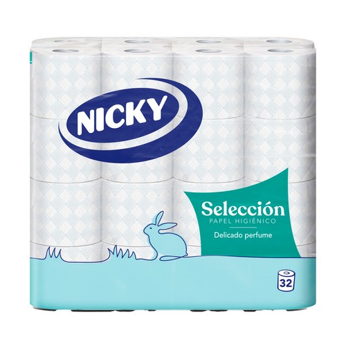 NICKY Papel higiénico selección 3 capas 32 rollos  