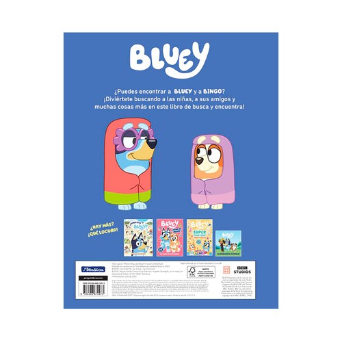 Bluey. Actividades -donde están bluey y bingo (español). Bluey. BEASCOA