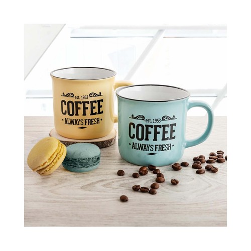 Mug de cerámica con capacidad de 12 cl, QUID Frappe Fresh.