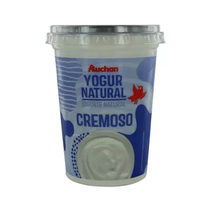 AUCHAN Yogur cremoso natural 500 g. Producto Alcampo