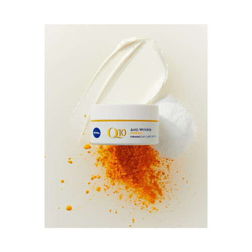 NIVEA Crema de día con acción antiarrugas y FPS 15, para piel normal NIVEA Q10 Power 50 ml.