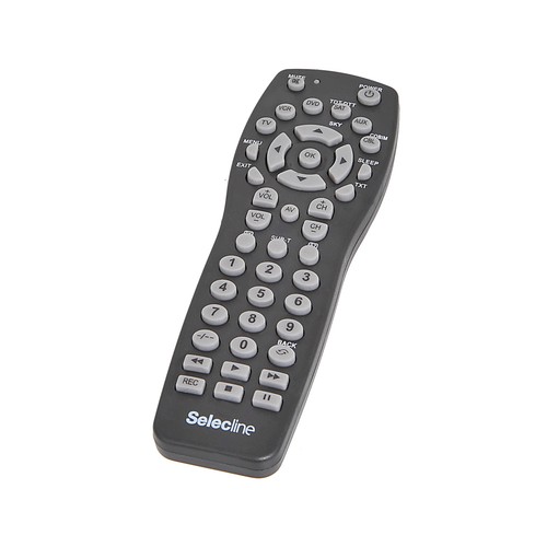 Mando a distancia SELECLINE 863851 universal, 6 en 1.