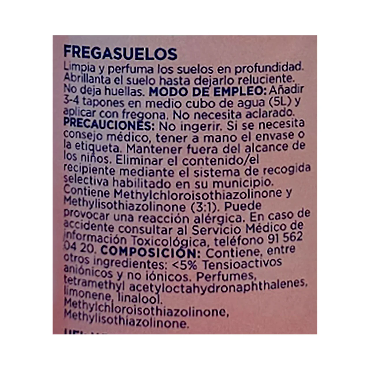 Fregasuelos aguas mediterráneo 1,5 litros