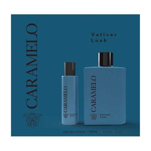 CARAMELO Vetiver lush Estuche de Eau de toilette para hombre (colonia) 100 + 30 ml.