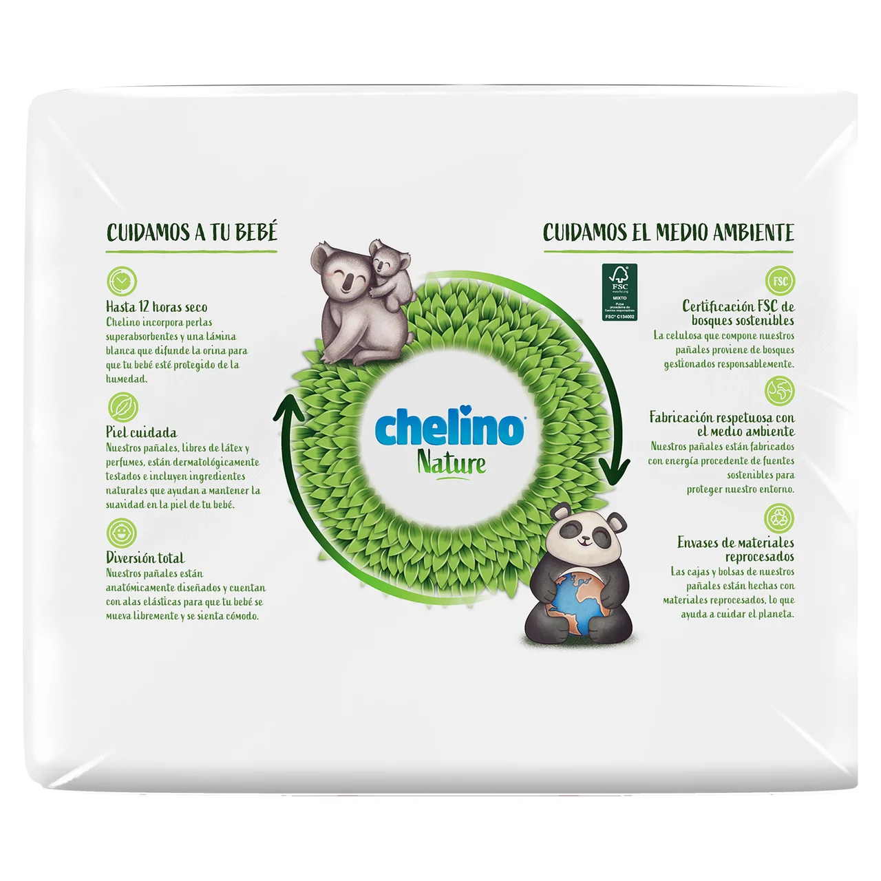CHELINO Nature Pañales talla 6 (17-28 kg) 27 uds.