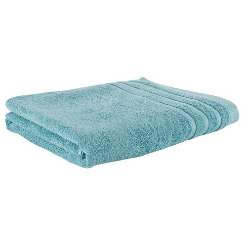 Toalla lisa de baño, color turquesa, 500g/m² de densidad, ACTUEL.