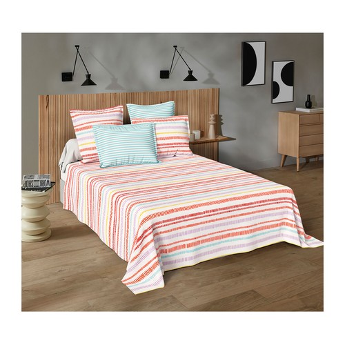 Juego de sábanas 135cm polialgodón reciclado, maison urban2. ACTUEL