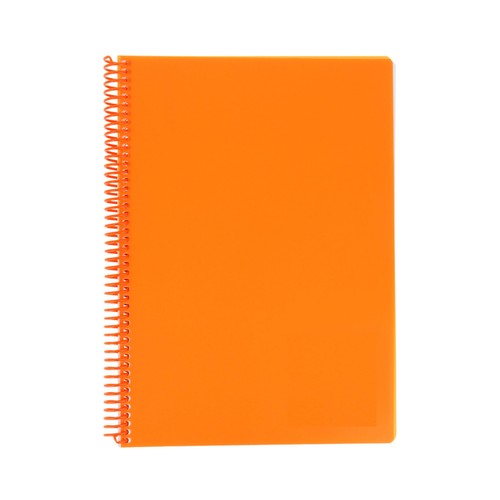 Cuaderno A5 polipropileno 80h 90gr, pauta 3,5 espiral surtido. AUCHAN