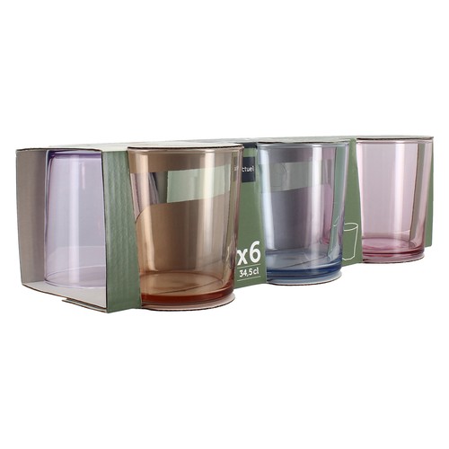 Set 6 vasos de colores de 25cl, ACTUEL