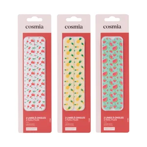 COSMIA Limas de uñas (limado suave) para uñas frágiles 2 uds.