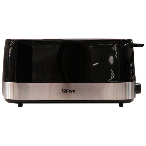 Tostador QILIVE Q5785 1 ranura, 3 niveles de tostado, color Inox.