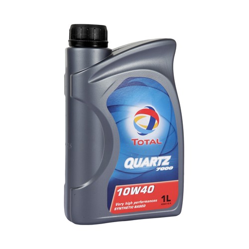 Aceite sintético para vehículos con motores de gasolina TOTAL Quartz 7000 1 litro.