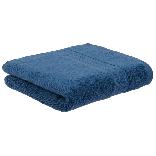 Toalla para tocador azul 30x50cm algodón 400gsm modelo O Twist. ACTUEL
