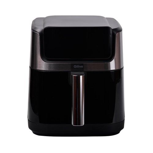 Freidora de aire QILIVE Q.5560, 6,5 L., 2 resistencias, 1800w, negra/inox